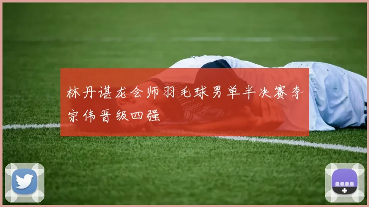 林丹谌龙会师羽毛球男单半决赛李宗伟晋级四强